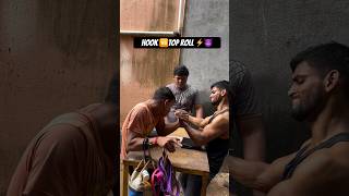 ArmWrestling match 💪😈⚡️powerful attitude motivation armwresting practice [upl. by Raskin]