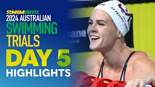 Australian Swimming Trials  Night 5 Highlights  Wide World of Sports [upl. by Pry]