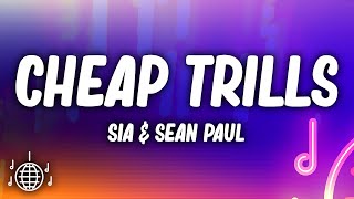 Sia  Cheap Thrills Lyrics ft Sean Paul [upl. by Eelyab279]