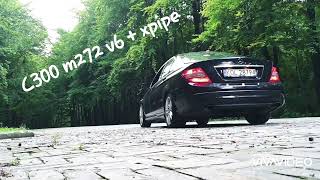 Mercedes w204 c300 v6 231hp Sound Xpipe [upl. by Yud588]