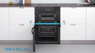 Indesit ID67V9KMBUK 60cm Double Oven Electric Cooker w Ceramic Hob Black [upl. by Inalan24]