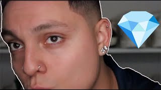 BEST Piercings For Men Double Lobe Cartilage Tragus Nose Piercing [upl. by Nevsa]