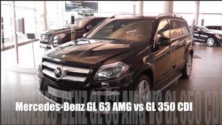 MercedesBenz GL 63 AMG vs GL 350 CDI [upl. by Aloysius]