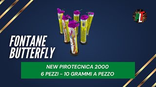 Test Fontane BUTTERFLY 6 pezzi di NEW PIROTECNICA 2000  Lotto 2024 [upl. by Astrea309]