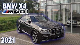 BMW X4 M40i 2021 cu BPSamprevizieampplăcuțe de înmatriculare de export [upl. by Anauqahc]