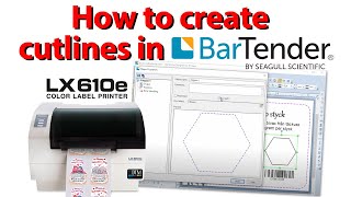 How To Create multiple Cutlines in Bartender for Primera LX610e [upl. by Irpak]