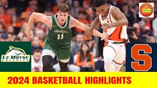 Le Moyne vs Syracuse Basketball Game Highlights  2024 NCAA Mens Basketball [upl. by Hofmann]