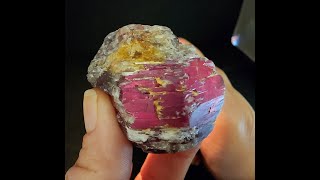 Rare GemQuality Pink Diaspore Color Change Gemstone Csarite 660 ct 465 oz [upl. by Arimahs]