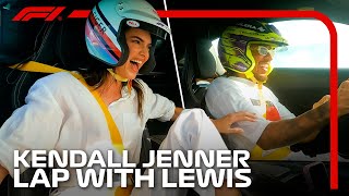 quotDid We Break The Carquot Lewis Hamilton Takes Kendall Jenner For A Miami Hot Lap F1 Pirelli Hot Laps [upl. by Anitnas]