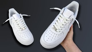 How To Lace Nike Air Force 1s Loosely BEST WAY [upl. by Tehcac]