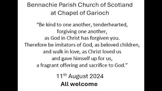 Bennachie Parish Church at Chapel of Garioch 11th August 2024 [upl. by Eiroc287]