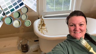 FINALLY picked a BATHROOM WALL COLOUR  Bathroom design choices [upl. by Lizbeth]