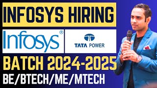 🔴Infosys Biggest Hiring Started  Batch 20242025  BEBtechMEMtech [upl. by Flowers225]