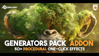 Procedural Generators Pack  Blender Addon [upl. by Alledi]