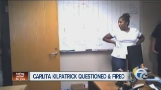 Carlita Kilpatrick questioned and fired [upl. by Dibrin]