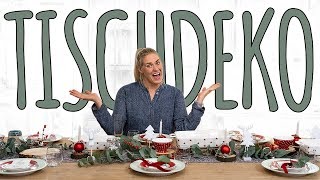 WEIHNACHTLICHE TISCHDEKO „WENIGER IST MEHRquot  WEIHNACHTSDEKO DIY [upl. by Ilram]