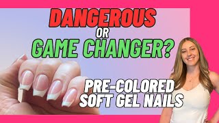 PreColored Soft Gel Tips  Dangerous  or Changing the Nail Game [upl. by Yrocal614]