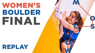 🇬🇧 IFSC World Championships Moscow 2021  Women’s Boulder final [upl. by Pul937]