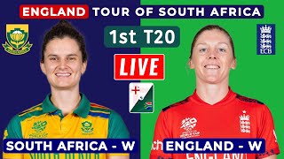 🔴 Live South Africa Women Vs England Women  1st T20  SAW vs ENGW live Score [upl. by Nicole]