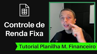 PLANILHA de RENDA FIXA como organizar e controlar seus investimentos [upl. by Margie729]