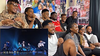 Africans react to BTS  MEDLEY LIVE PERFORMANCE for the First time [upl. by Matejka218]