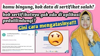 Cara merubah sertifikat vaksin salah nama  perubahan data sertifikat vaksin [upl. by Hollenbeck504]