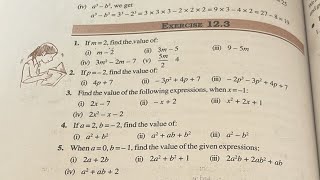 Class 7 maths chapter 12 algebraic expression ex 123 [upl. by Aryek]