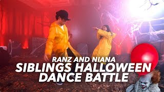 SIBLINGS HALLOWEEN DANCE BATTLE IT REMIX  Ranz and Niana [upl. by Kinna]