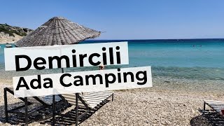 Demircili Ada Camping  İzmir Kamp Alanları  Geziyooco kamp AÇIKLAMAYA BAK [upl. by Krissy]