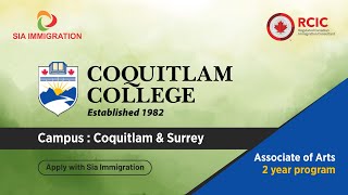 Coquitlam College  Coquitlam amp Surrey  Apply with Sia Immigration [upl. by Atiuqel]