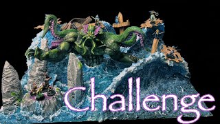 Epic Cthulhu Sea Diorama for DampD Bards Craft challenge [upl. by Arrec]