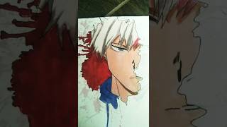 Drawing Todoroki shoto Vs Dabi  from My hero academia  Part 1 shorts​ drawing myheroacademia​ [upl. by Ahselaf]