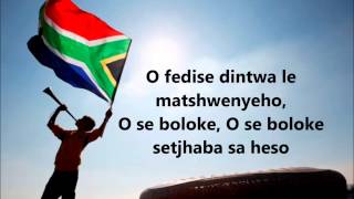 Nkosi Sikelel iAfrika south african national anthem with lyrics  Inno nazionale sudafricano [upl. by Airdna]