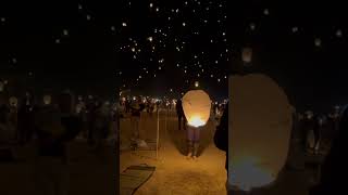 Rise Lantern Festival in the Las Vegas Desert [upl. by Swanhilda]