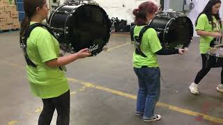 Watch Now Moline Drum Line performs at finale part of the 2024 Student Hunger Drive [upl. by Immas]