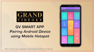 GV Smart App Pairing Android Device Using Mobile Hotspot [upl. by Nagiam899]