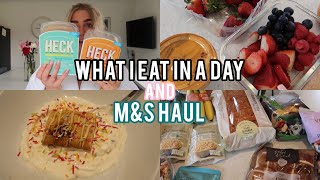 WHAT I EAT TO LOSE WEIGHT and MampS SLIMMING WORLD HAUL 🛒 [upl. by Eniwtna]