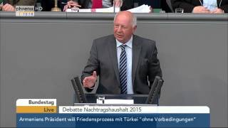 Bundestag Debatte zum Nachtragshaushalt 2015 mit Wolfgang Schäuble am 23042015 [upl. by Klute]