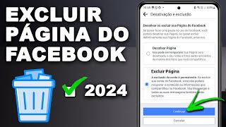 COMO EXCLUIR PÁGINA NO FACEBOOK [upl. by Areta]