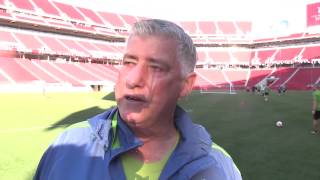 Interview Sigi Schmid on Levis Stadium and Chad Marshalls Health [upl. by Ellehcor]