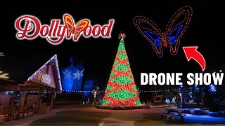 Dollywood’s NEW Nightly Christmas Drone Show During Smoky Mountain Christmas Festival [upl. by Nosnar209]