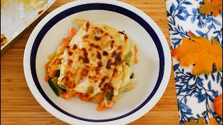 LASAGNA with Vegetables ⭐ Easy and Delicious Pasta Dish  Blue and White Recipes [upl. by Baldwin]