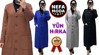 MUHTEŞEM BİR YÜN HIRKA  nefamoda nefamoda [upl. by Lyrem]