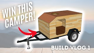 Camper GIVEAWAY amp Squaredrop Camper Build Series  Part 1 Designing and building the trailer frame [upl. by Enimrac]