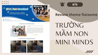 Review theme trường mầm non Mini Minds Theme flatsome rẻ đẹp khanhducnet [upl. by Harat680]