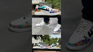 Custom shoes using posca markers doodle art satisfying poscamarkers doodle doodleart [upl. by Gladine]