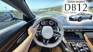 What Its Like to Live with an Aston Martin DB12 Volante POV [upl. by Nosyk]