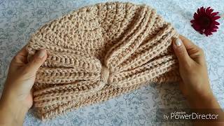 GORRO TIPO TURBANTE Tejido a Crochet [upl. by Perceval]