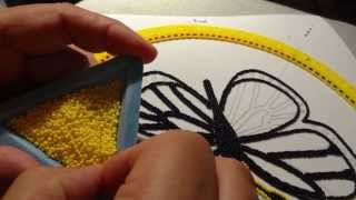 Spring Monarch Butterfly Cradleboard Beadwork [upl. by Ogires]