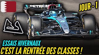 RÉSUMÉ ESSAIS HIVERNAUX JOUR 1  LA FORMULE 1 EST DE RETOUR [upl. by Intruok]